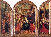 Oostsanen, Jacob Cornelisz van, Tryptych with the Adoration of the Magi, Donors, and Saints